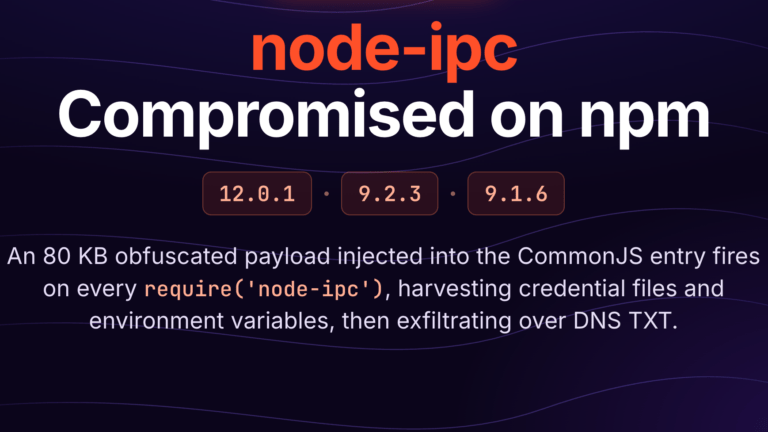 باب خلفي خبيث في ثلاث نسخ من node-ipc يستهدف أسرار المطورين