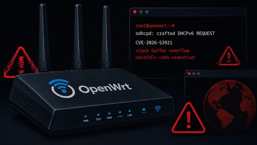 ثغرة حرجة في OpenWrt تسمح بتنفيذ أوامر كجذر عبر DHCPv6