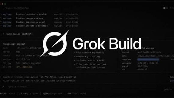 أداة Grok Build من xAI ترفع مستودعات Git كاملة إلى التخزين السحابي